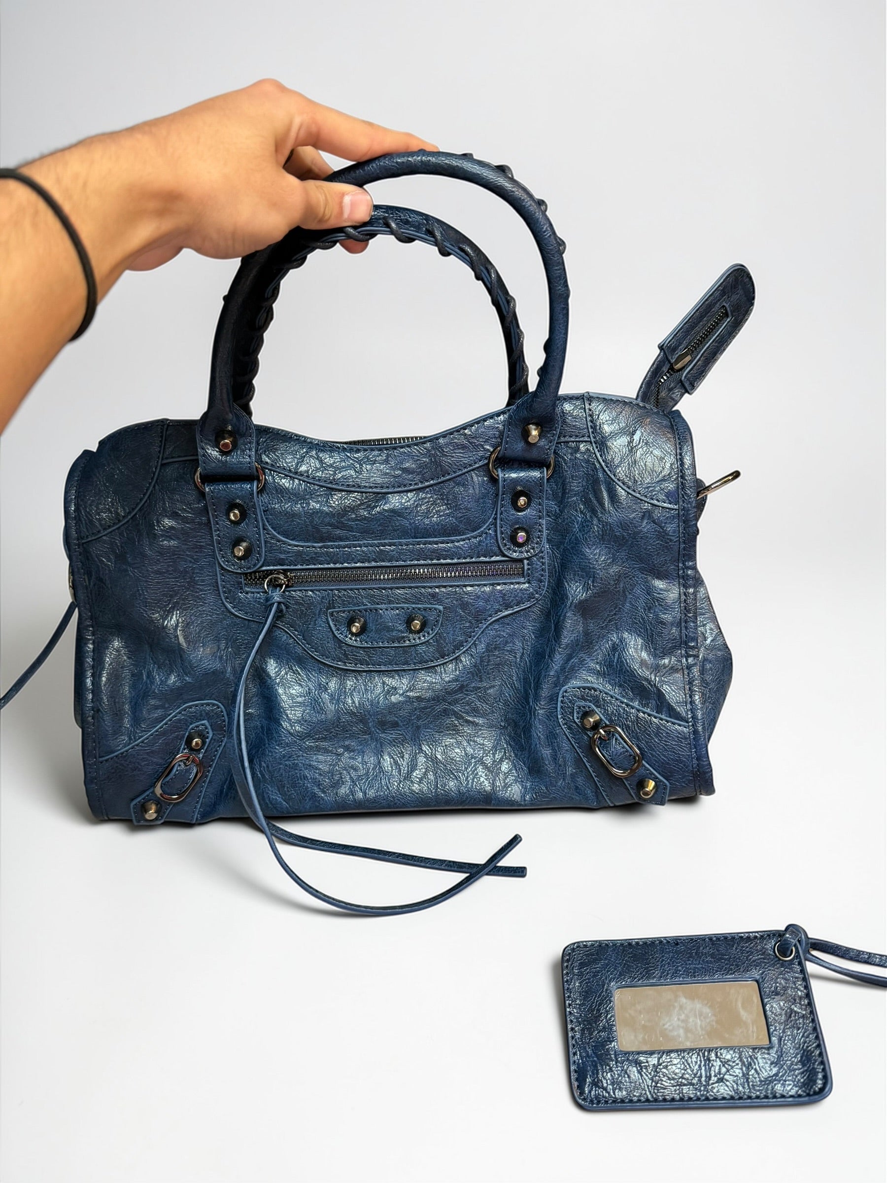 Sac City bleu foncé tendance – Style urbain chic