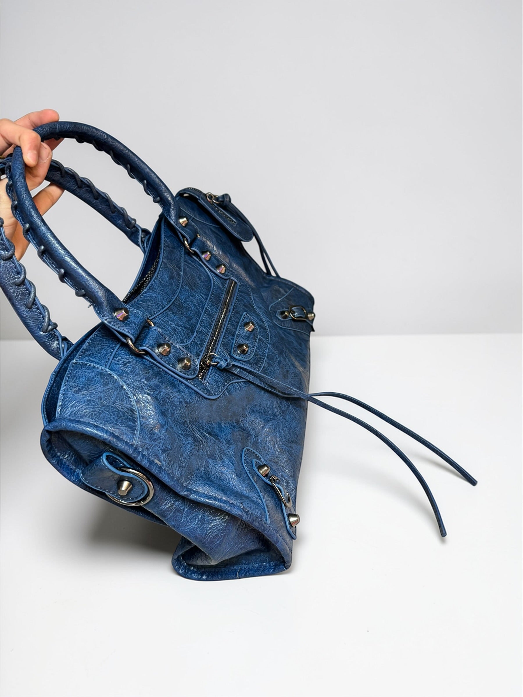 Sac City bleu foncé tendance – Style urbain chic