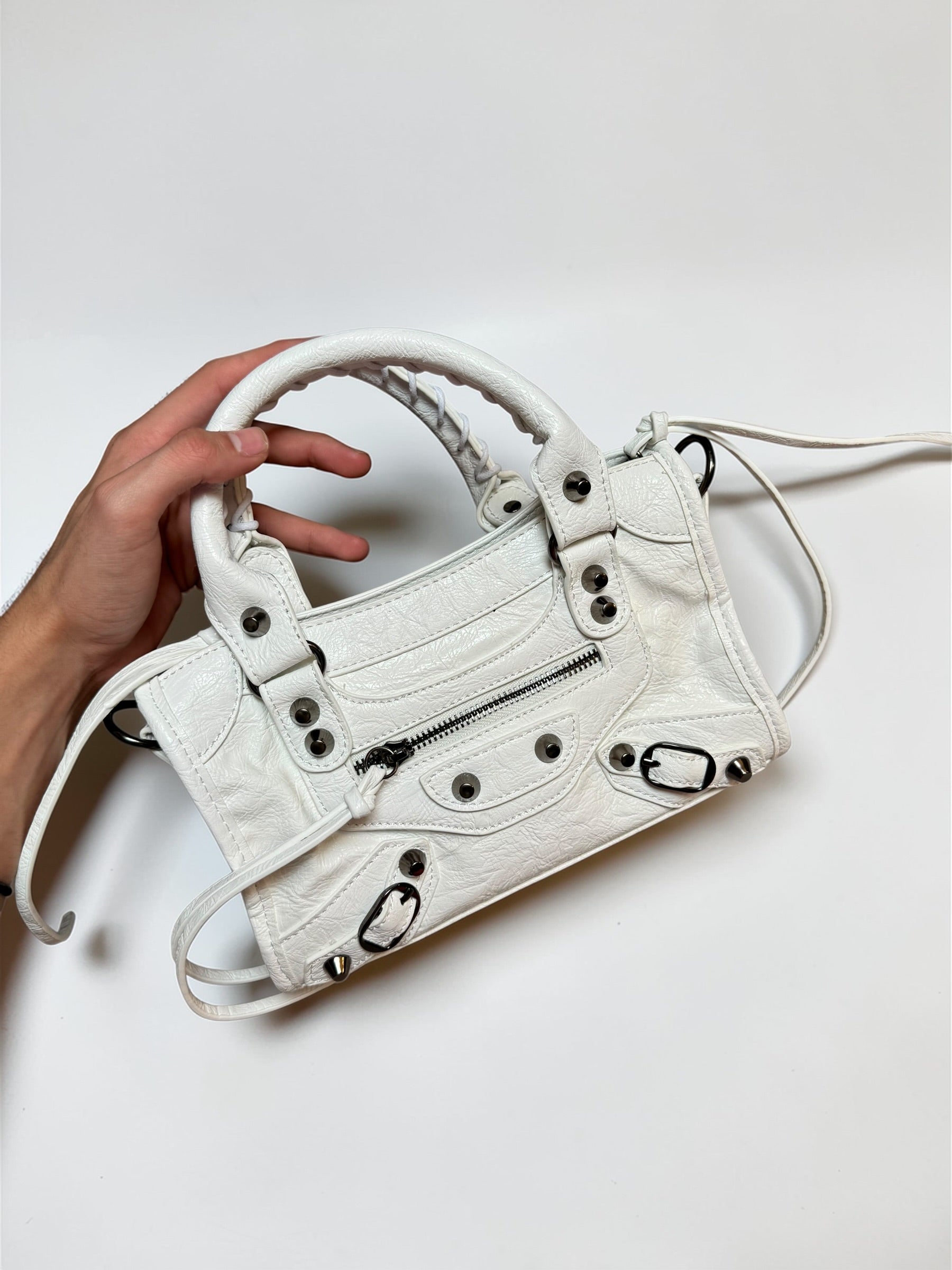 Sac City blanc tendance – Style urbain chic