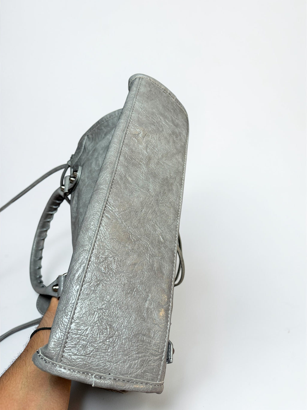 Sac City gris argenté tendance – Style urbain chic