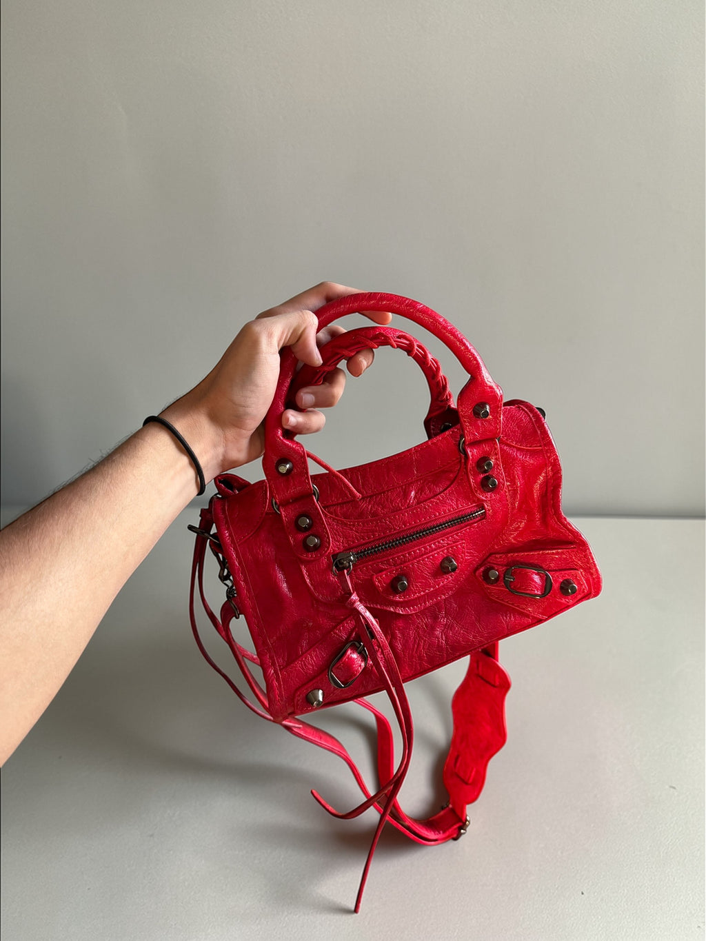 Sac City rouge – mini bag tendance – style luxe