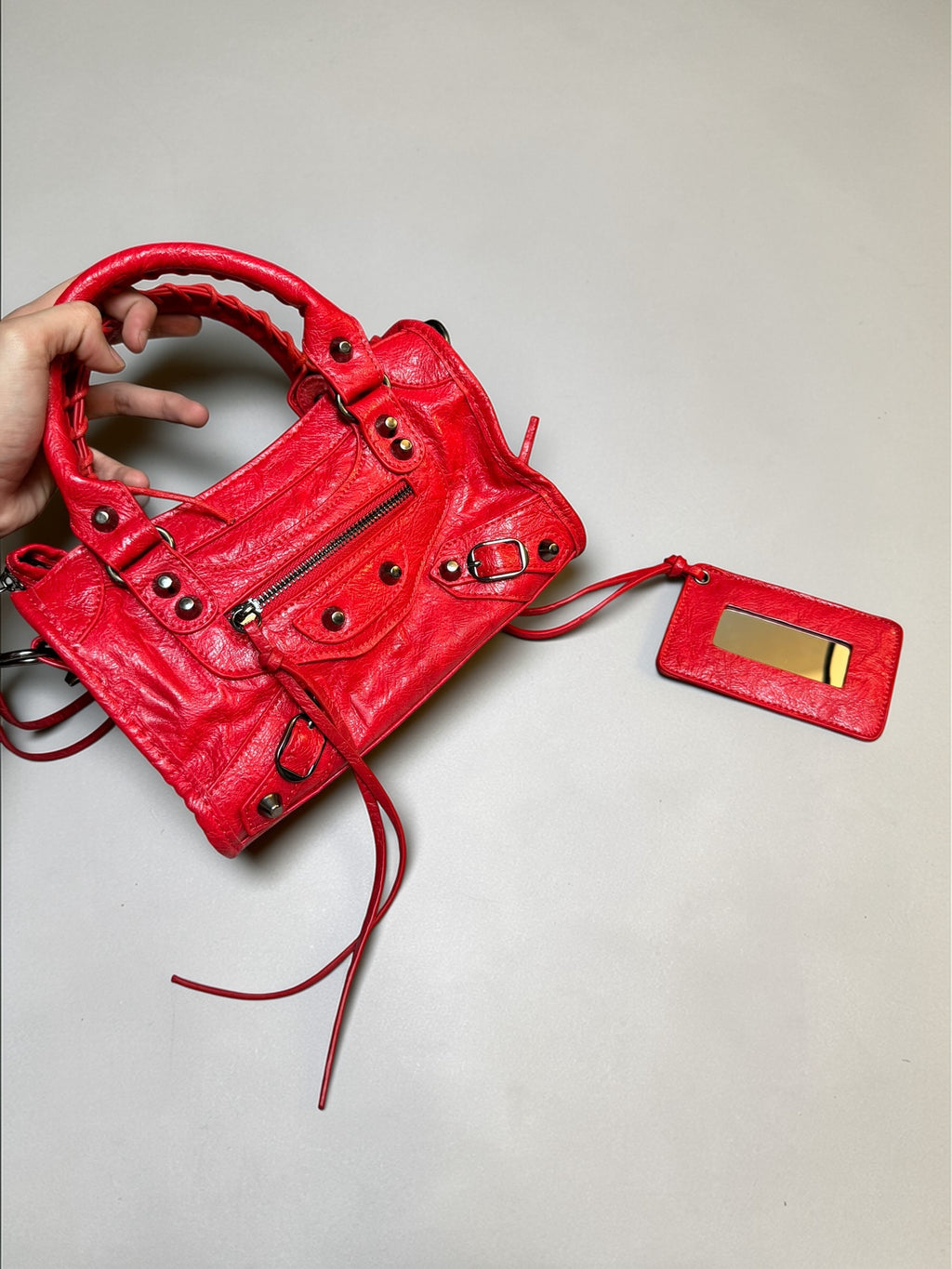 Sac City rouge – mini bag tendance – style luxe