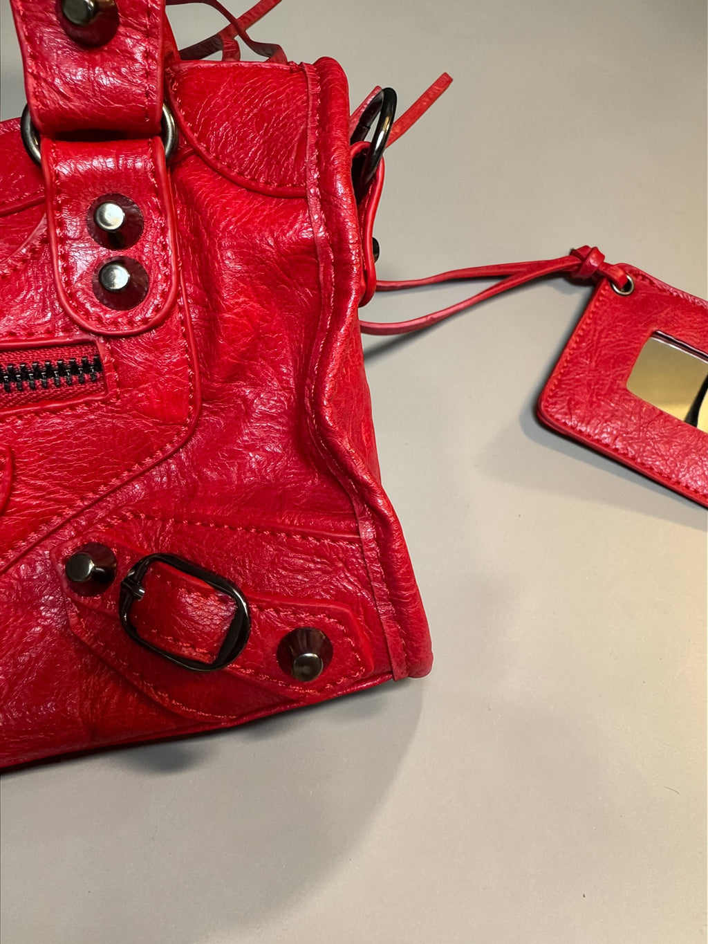 Sac City rouge – mini bag tendance – style luxe