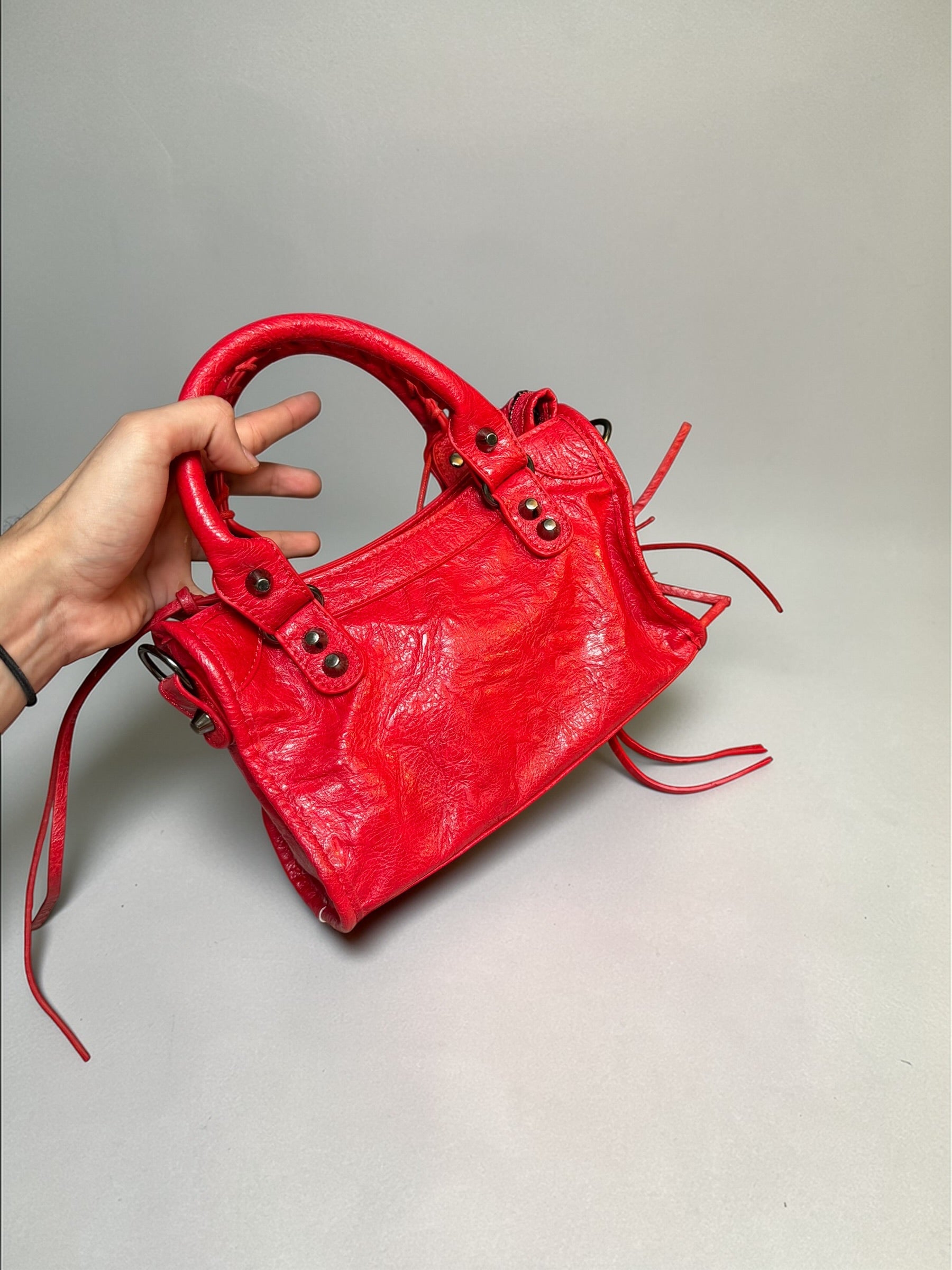 Sac City rouge – mini bag tendance – style luxe