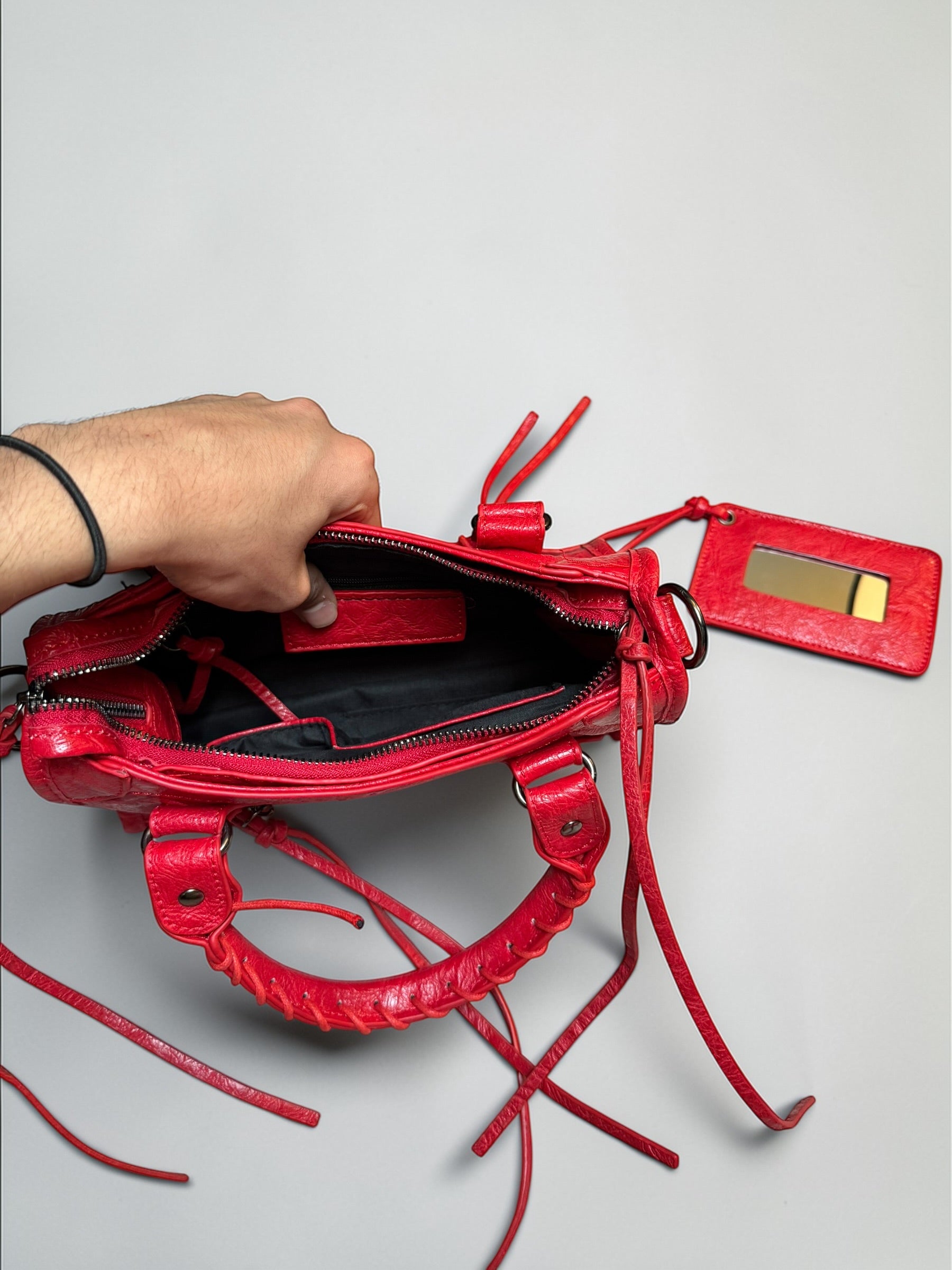 Sac City rouge – mini bag tendance – style luxe